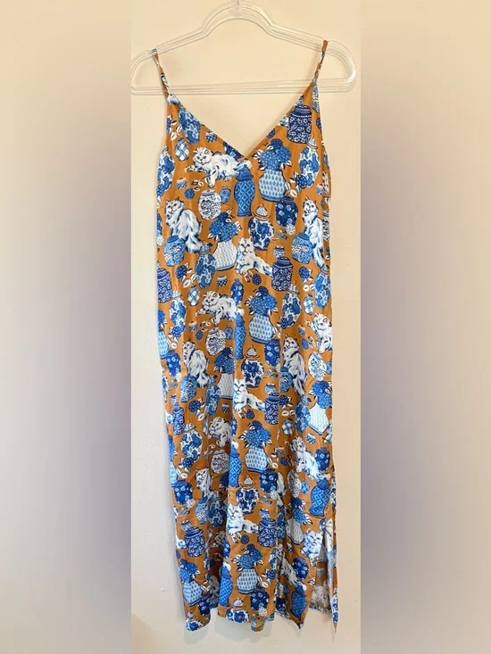 Printfresh chic to sleep nightgown in tobacco fancy cat print - Picture 5 of 9